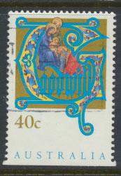 Australia SG 1432  Used  x booklet bottom margin imperf - Christmas