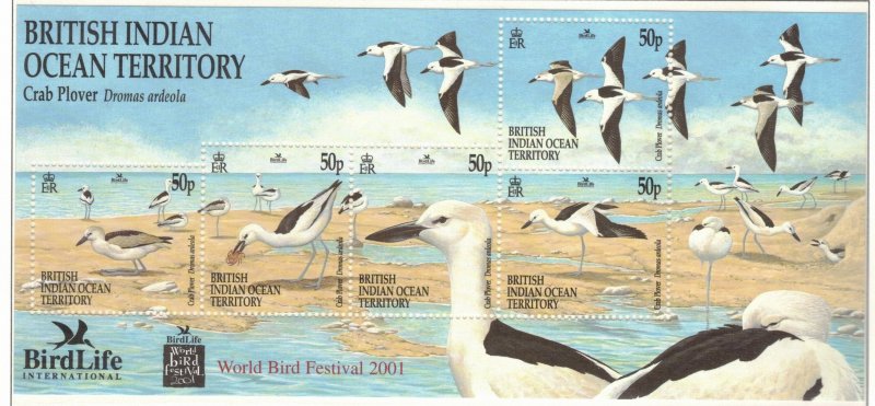 BIOT 2001 World Bird Festival; Scott 238, SG 260; MNH