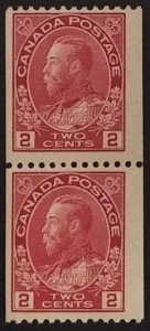 Canada 132 Pair F-VF MNH
