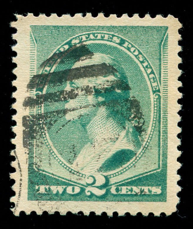 momen: US Stamps #213 Used XF-SUP Jumbo