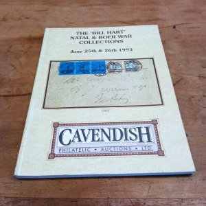 Natal & Boer war stamp publication auction catalogue Bill Hart collection