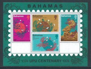 Bahamas #361a NH UPU Centenary SS