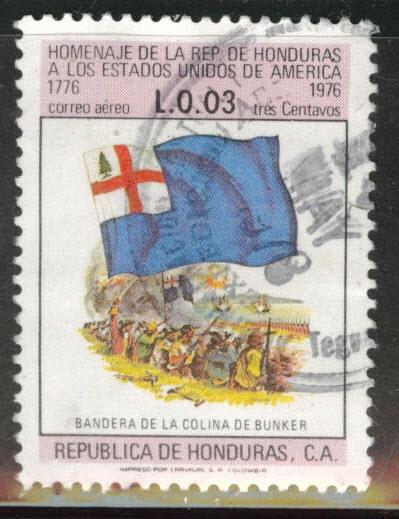 Honduras  Scott C603 used  flag airmail