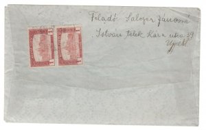 1926 Palotaujfalu Hungary registered  Cover to USA