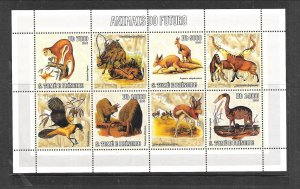 St. THOMAS & PRINCE ISL. Sc 1599 NH SOUVENIR SHEET of 2006 - ANIMALS