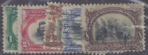 US Scott #294-98 Used VF