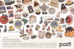 Finland 2017 MNH Souvenir Sheet Stamps Scott 1528 Lions Club International Badge