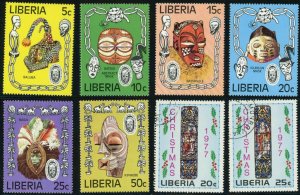 LIBERIA #771-776 #791-792 Postage Stamp Collection Africa 1977 Mint NH CTO