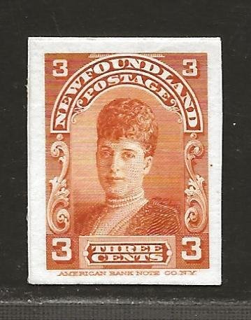 NEWFOUNDLAND  SC# 83P  CARD PROOF VF