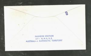 Signed 1972 Australian Antarctic Territory cover Mawson Base #L21 VF