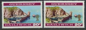 Guernsey  SG 57 & SG 57a pale shade SC# 54 Mint light hinge see details