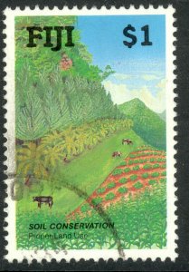 FIJI 1990 $1.00 SOIL CONSERVATION Issue Sc 628 VFU