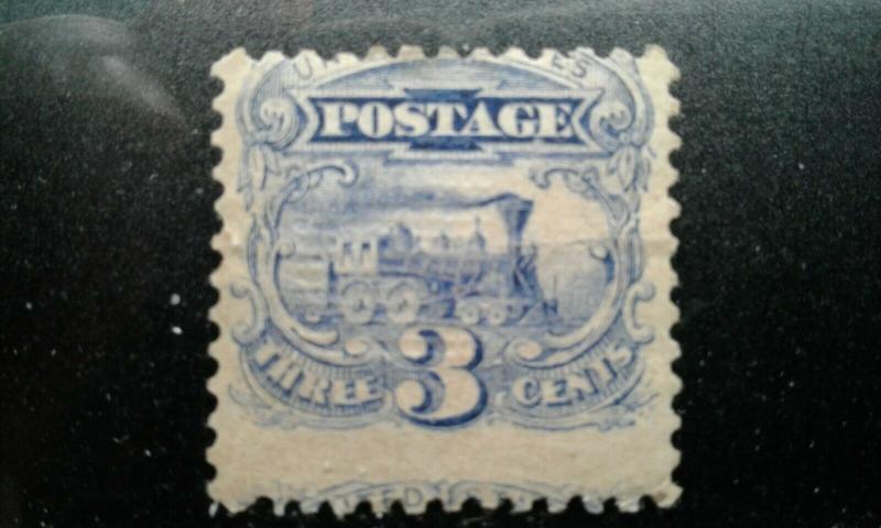  US #114 mint hinged shows part of next stamp e195.4200