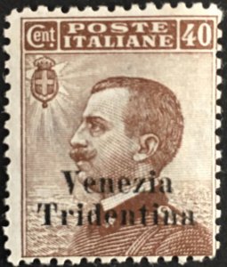 ITALY - Trentino - Sassone n.24 MH* cv 540$ with Certificate