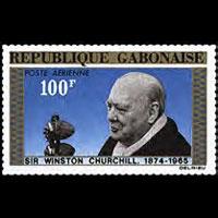 GABON 1965 - Scott# C38 Churchill Set of 1 NH