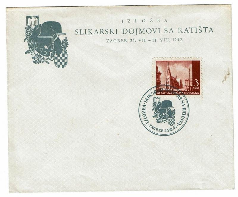 Croatia 1942, 3 Kun, First Day Cover - Z400