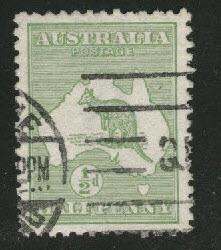 Australia Scott 1 Used Kangaroo & Map 1913