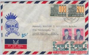 52416  -  INDONESIA -  POSTAL HISTORY: COVER to ITALY 1980'S