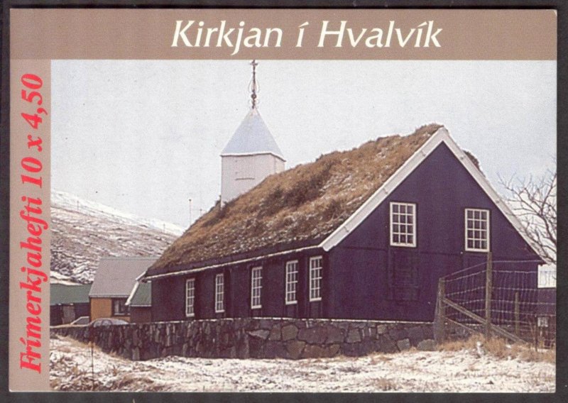 Faroe Islands 1997 Architecture Churches Hvalvik Booklet MNH