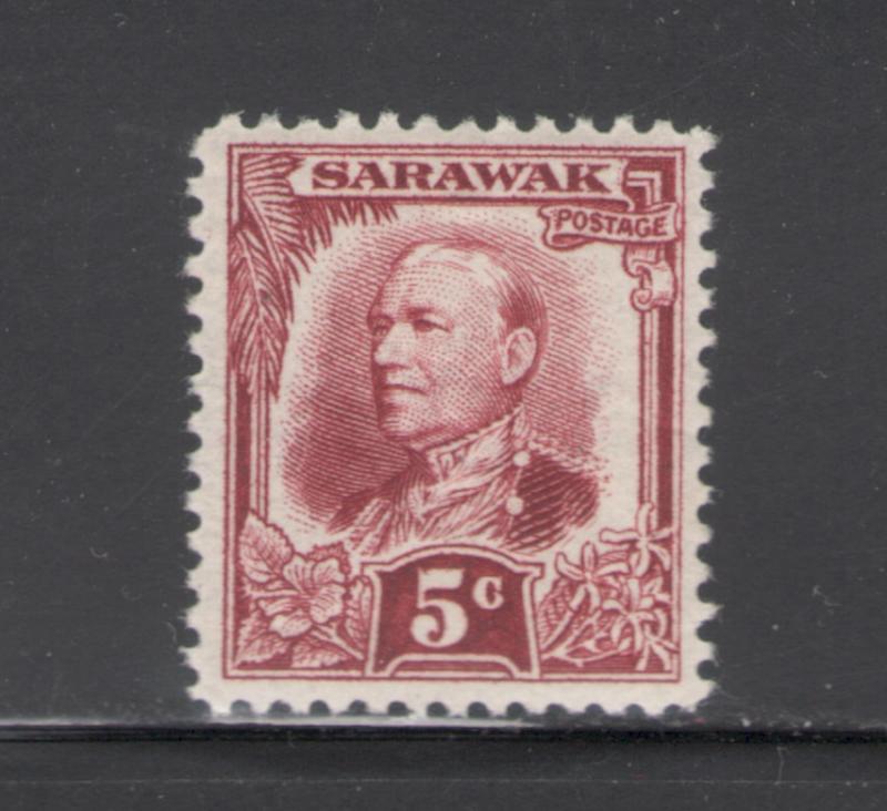 Sarawak 1932 Sir Charles Vyner Brooke 5c Scott # 98 MH