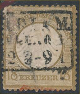 GERMANY #11 USED FINE  SCOTT CATALOG $400.00