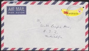 TONGA 1972 local cover ex NUKUALOFA - 1s Banana self adhesive..............a4760