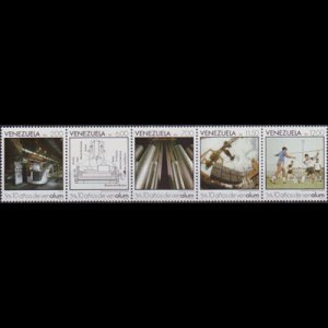 VENEZUELA 1988 - Scott# 1415 Aluminium Set of 5 NH btw.perf.folded