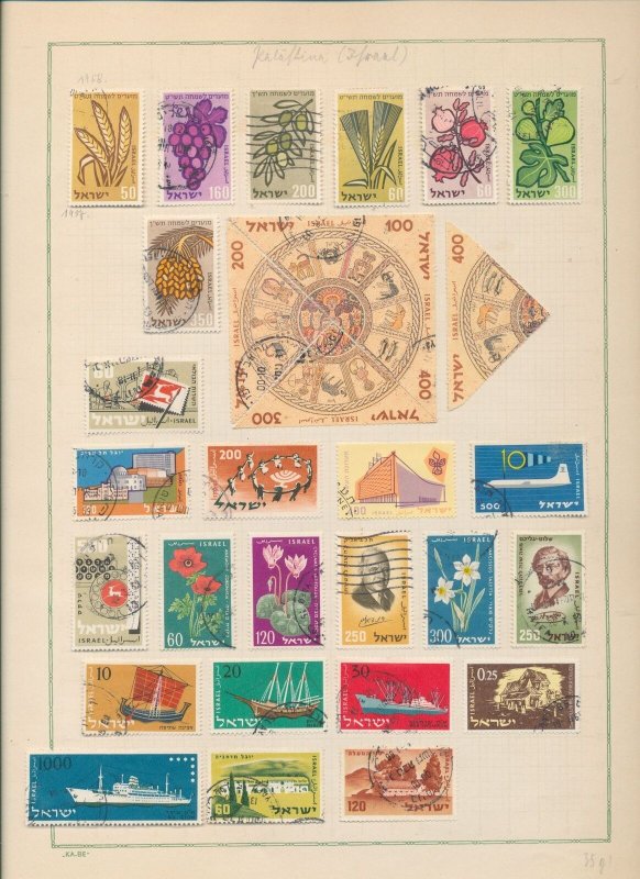 Israel Early/Mid Used Collection on pages(Ax 300) UK3974