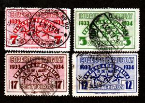 Uruguay # 454-457 Used