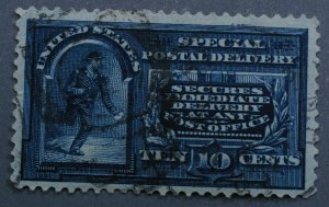 United States #E5 VF Good Color Bright Paper Light Oval Barred Cancel Wm 191