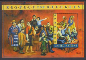 UN New York 788 Refugees Souvenir Sheet MNH VF