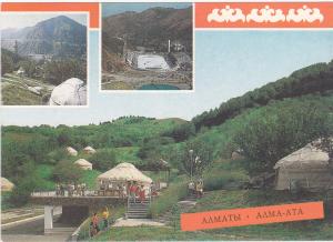 Kazakhstan 84 On Post Card Not Canceled Views, Reptiles