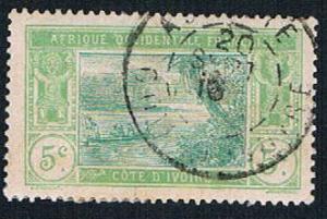 Ivory Coast 45 Used River Scene (BP7513)