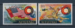 [116498] Aitutaki 1975 Space weltraum USA Russia Apollo Soyuz  MNH