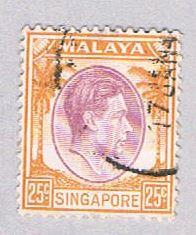 Singapore 14 Used King George VI (BP22112)