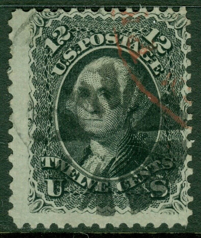 EDW1949SELL : USA 1861 Scott #69 Average. Used & Sound with Red & Black cancels.