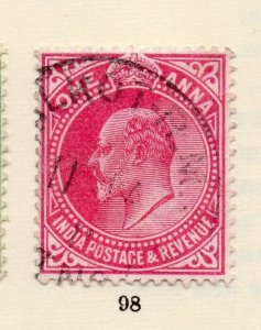 India 1911 Early Issue Fine Used 1a. 265998