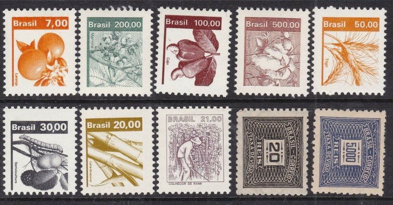 BRAZIL^^^^  OLDER  x10  MNH  collection  @ ha 2089bzaco