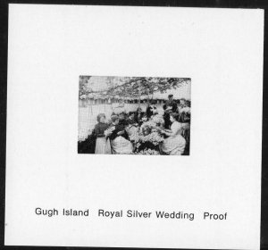 GB Gugh Island Local. 1972 R.S.W. black proof sheet unmounted mint