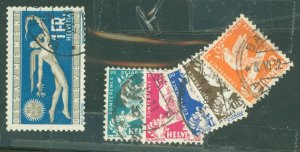 Switzerland #210-5 Used Single (Complete Set)