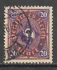 Germany 182: 20m Post Horn, used, F-VF