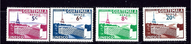 Guatemala C244-47 MNH 1960 Unesco