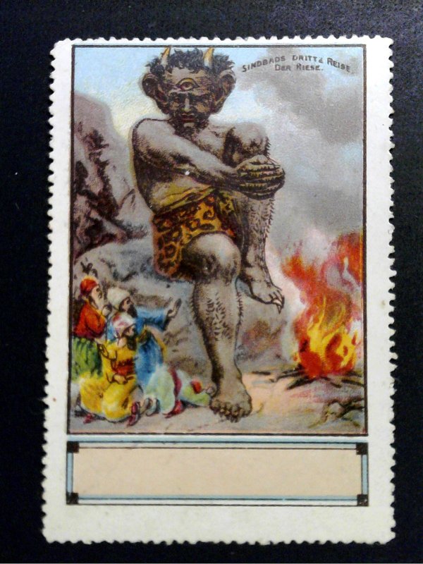 German Poster Stamp - 1001 Nights - Sinbads & the Giant