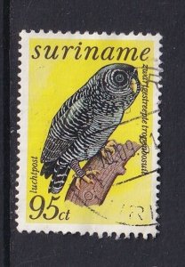 Surinam   #C71   used  1977  birds  95c
