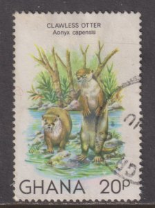 Ghana 782 Clawless Otter 1982