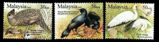 *FREE SHIP Malaysia Unique Birds 2009 Wildlife Animal Fauna (stamp) MNH