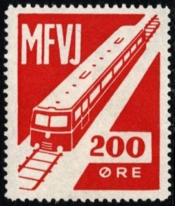 Vintage Denmark Private Railway Local Stamp MFVJ Railway Set/7 (Complete?) MNH