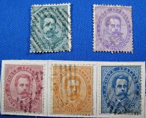 ITALY 1879   -  SCOTT # 45/51   -   USED          ehit15