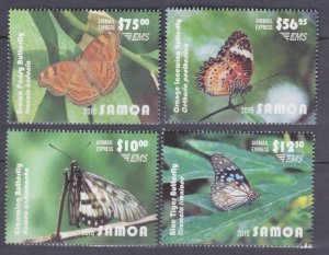 2015 Samoa 1255-1258 Butterflies 120,00 €