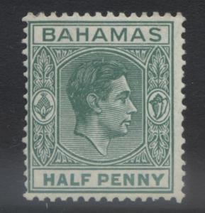 Bahamas - Scott 100 -KGVI -1938-46- MVLH -1/2p- Green